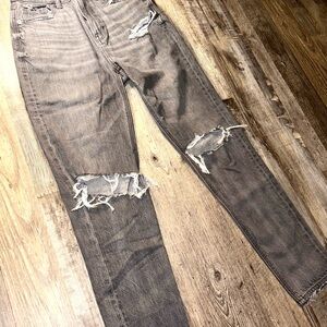American Eagle Outfitters Gray Skinny Jeans Distressed